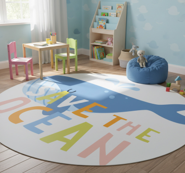 Tartsuk meg az óceánt - beluga vinil szőnyeg állat - TenStickers