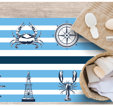 Tengerész design csempe szőnyeg - TenStickers