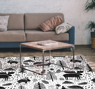 Természet erdő vadvilág kanada állat szőnyeg - TenStickers