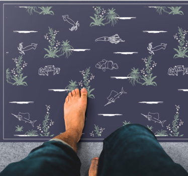 Természet ihlette illusztrációk vinil szőnyeg természet - TenStickers