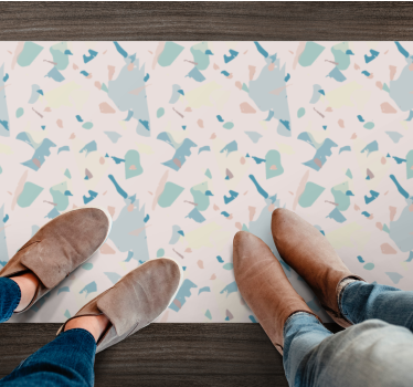 Terrazzo csempék és lapok nappali szőnyeg - TenStickers