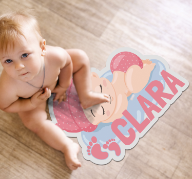 Testreszabható alvó baba vinyl szőnyeg - TenStickers