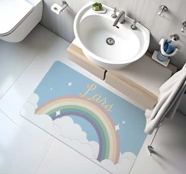 Testreszabott szivárvány Vinil szőnyeg nevekkel - TenStickers