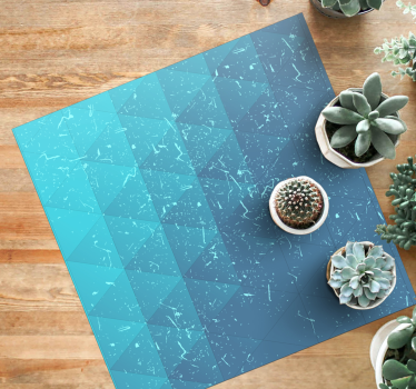 Texturált geometrikus Márvány vinil szőnyeg - TenStickers