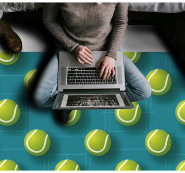 Tini vinil szőnyeg teniszlabda mintával - TenStickers
