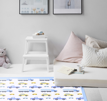 Típusú teherautó gyerek vinyl szőnyeg - TenStickers