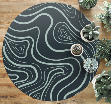 Topográfiai kontúrok vinil szőnyeg struktúra - TenStickers