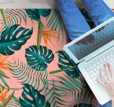 Tropical leaf display vinil szőnyeg természet - TenStickers