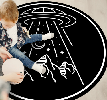 Ufo tizenéves szőnyegeket rajzol a hálószobákhoz - TenStickers