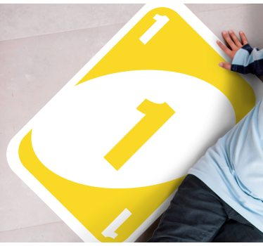 Uno kártyajáték hálószoba szőnyeg - TenStickers