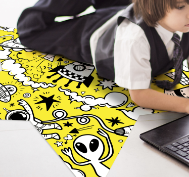 űr doodles csillag szőnyeg - TenStickers