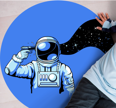 Űrhajós kozmosz jelenet vinil szőnyeg tinik - TenStickers