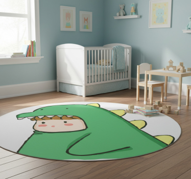 Vinil szőnyeg állat aranyos dínó jelmezben - TenStickers
