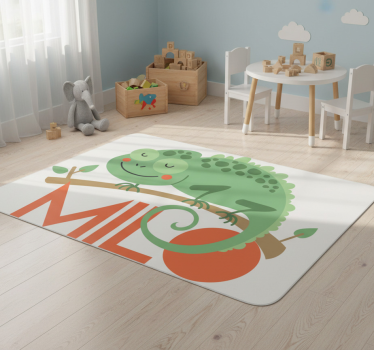 Névvel ellátott kaméleon vinil szőnyeg állat - TenStickers