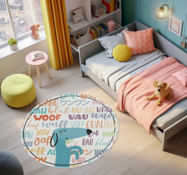 vinil szőnyeg állat kutyaugatás - TenStickers
