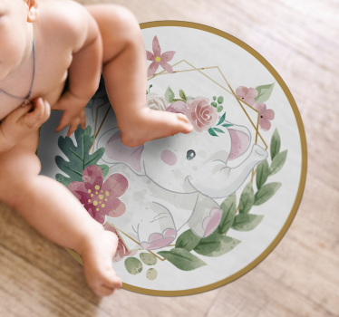 Vinil szőnyeg elefánt a dzsungelben - TenStickers
