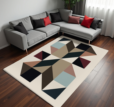 Vinil szőnyeg geometriai alakzatok színek geometriai szőnyegek - TenStickers