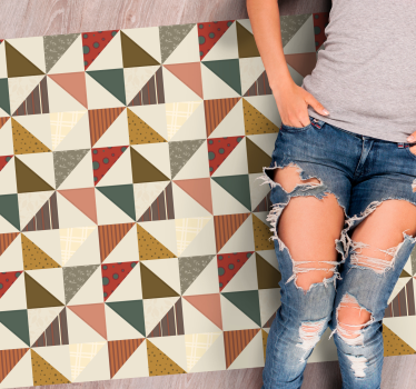 vinil szőnyeg geometriai eklektikus geometriai formák - TenStickers