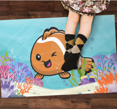 vinil szőnyeg gyerekek animációs vízi kaland - TenStickers