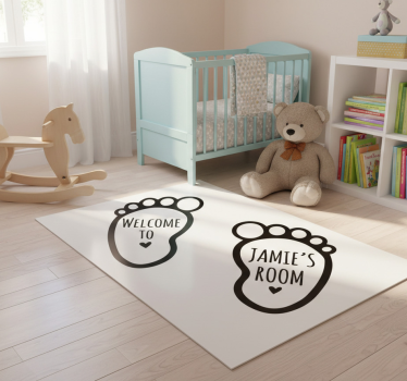 Babák lábnyoma vinil szőnyeg gyerekeknek - TenStickers