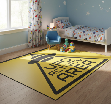 Vinil szőnyeg gyerekek - ufo tevékenység jelző matrica - TenStickers