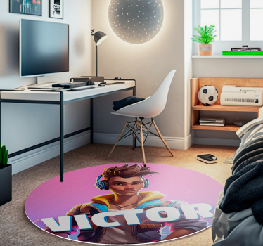 vinil szőnyeg hálószoba videojáték férfi karakter - TenStickers