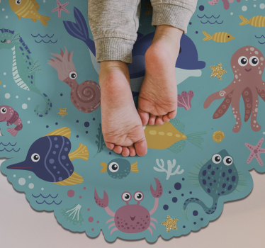 vinil szőnyeg mások hal illusztrációk - TenStickers