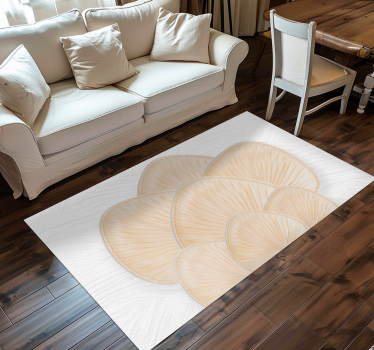 vinil szőnyeg struktúra textured Neutral Petal Shape - TenStickers