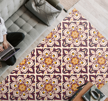 Vintage mandala mintás mandala szőnyeg - TenStickers