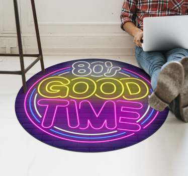 Vintage vinyl szőnyeg - 80-as évek vintage - TenStickers
