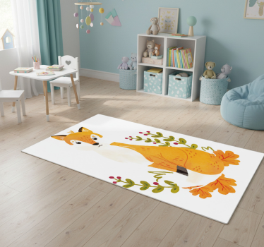 Vízcolor róka vinil szőnyeg állat - TenStickers