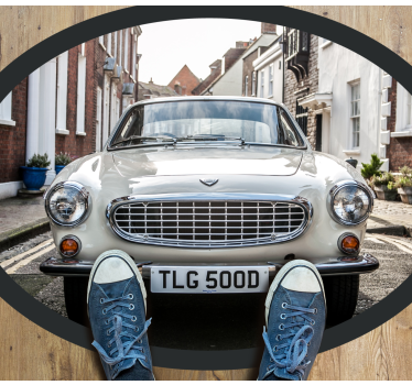 Volvo p1800 retro szőnyeg - TenStickers