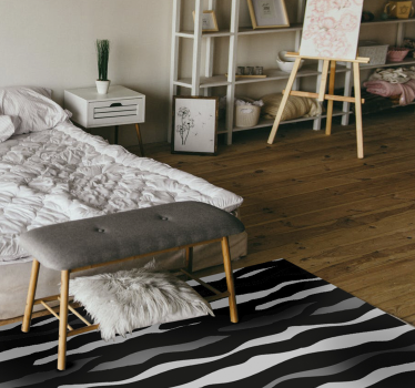 Zebra csík motívum vinil szőnyeg állatnyomat - TenStickers