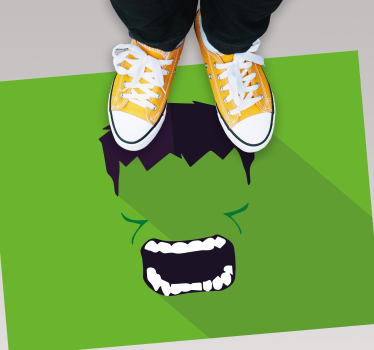 Zöld szuperhős gyerekszőnyeg - TenStickers