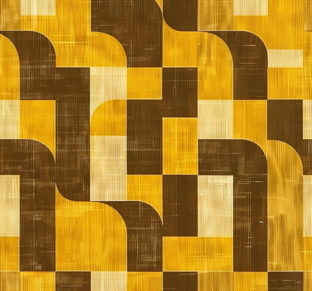 Art deco stílusban Vinil szőnyeg sárga - TenStickers