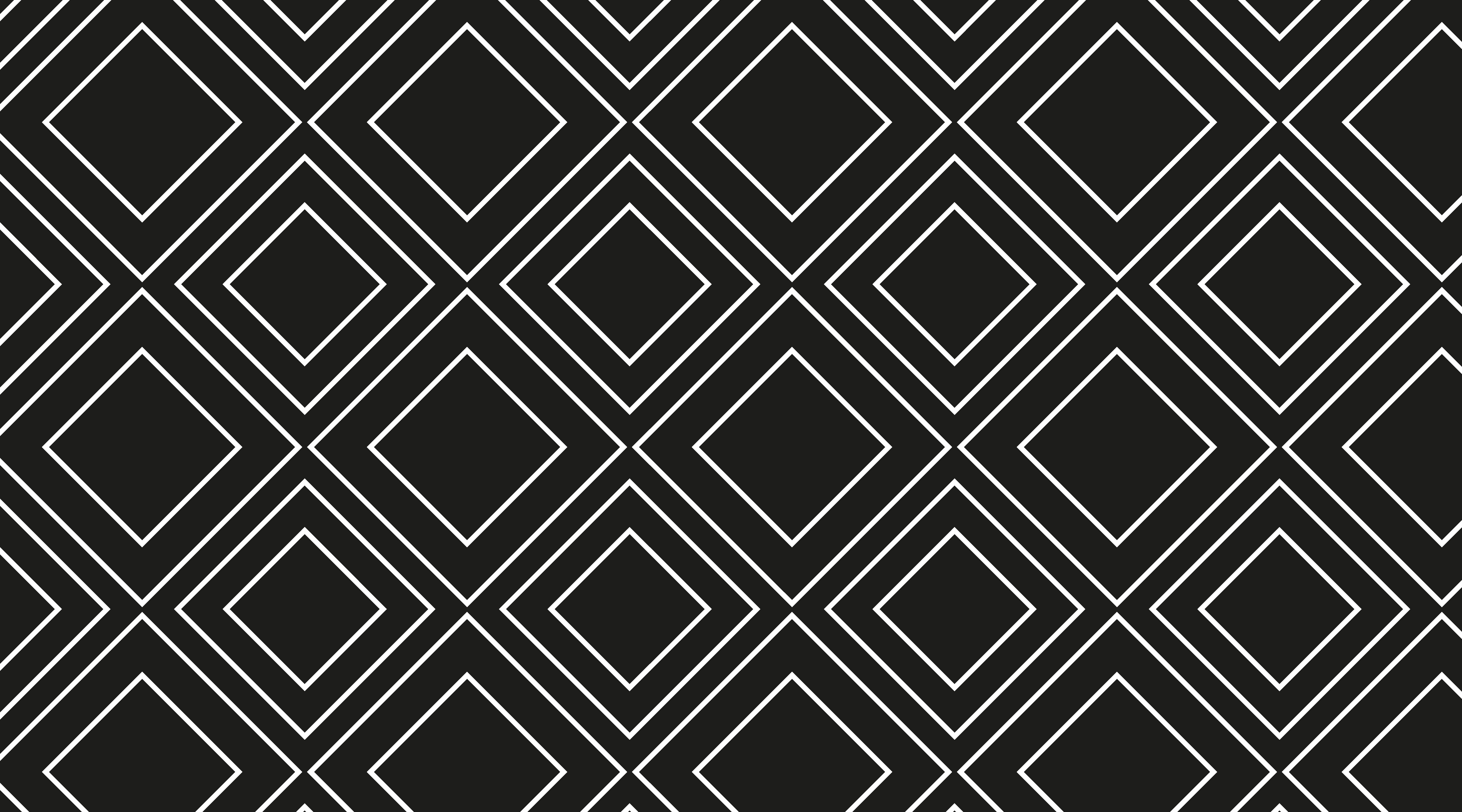 Fekete vinil szőnyeg geometrikus vonal design - TenStickers