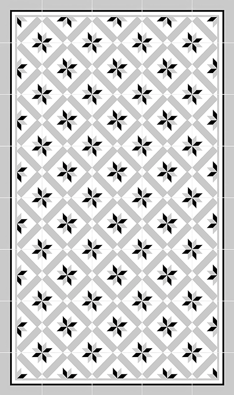 Hidraulikus szürke vinil szőnyeg konyha - TenStickers