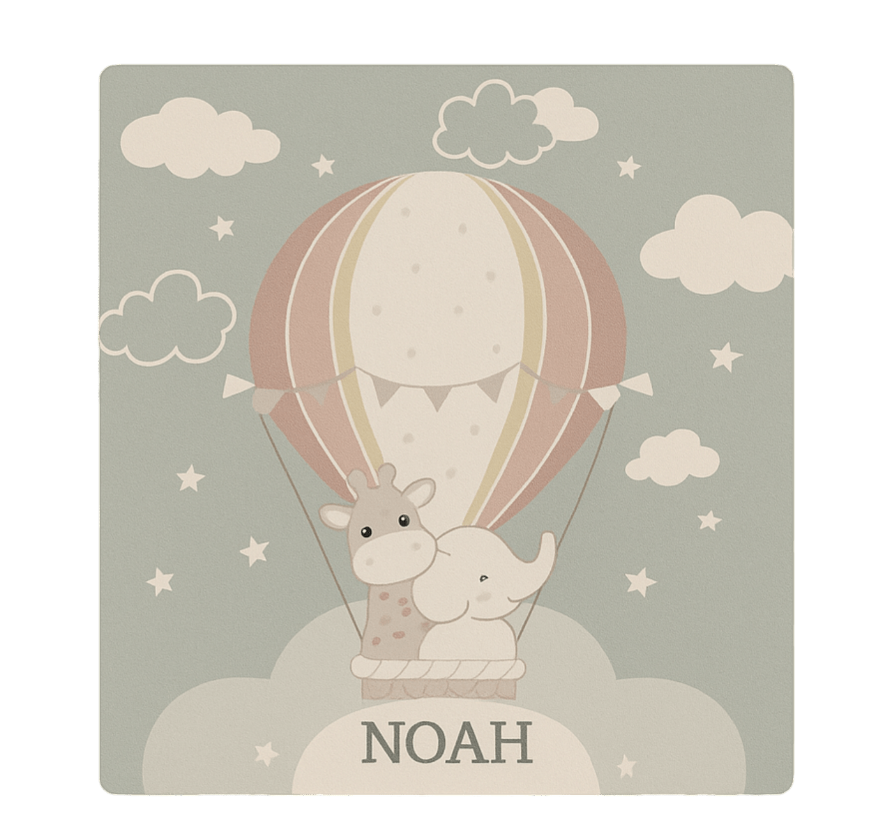 Pasztell léggömb névvel vinil szőnyeg mások - TenStickers