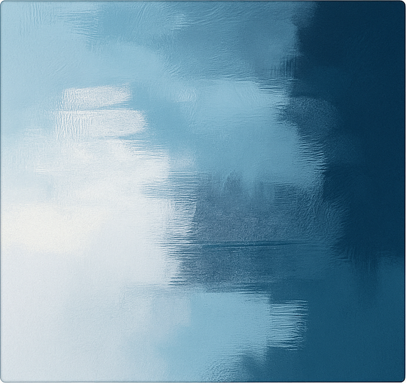 Absztrakt expresszionista művészet Vinil szőnyeg kék - TenStickers