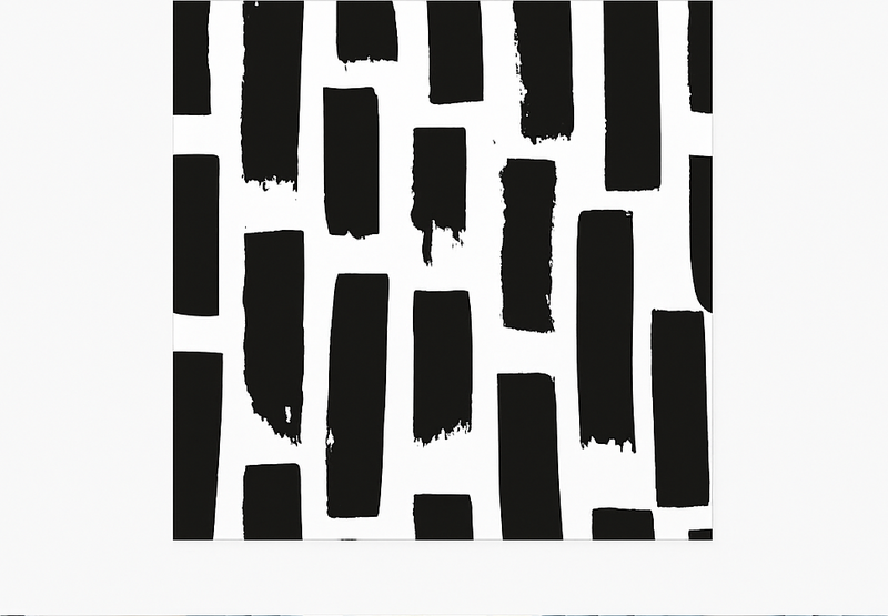 Modern ecsetvonások Vinil szőnyeg négyzet - TenStickers