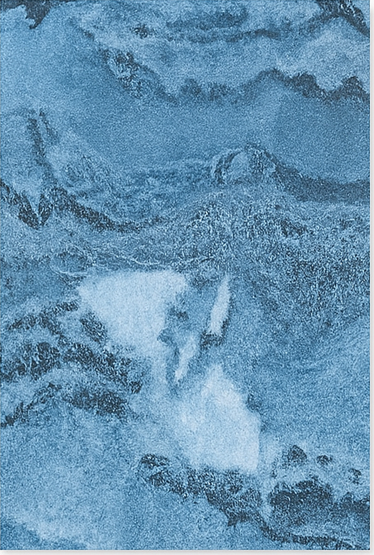 Mélykék textúra Márvány vinil szőnyeg - TenStickers