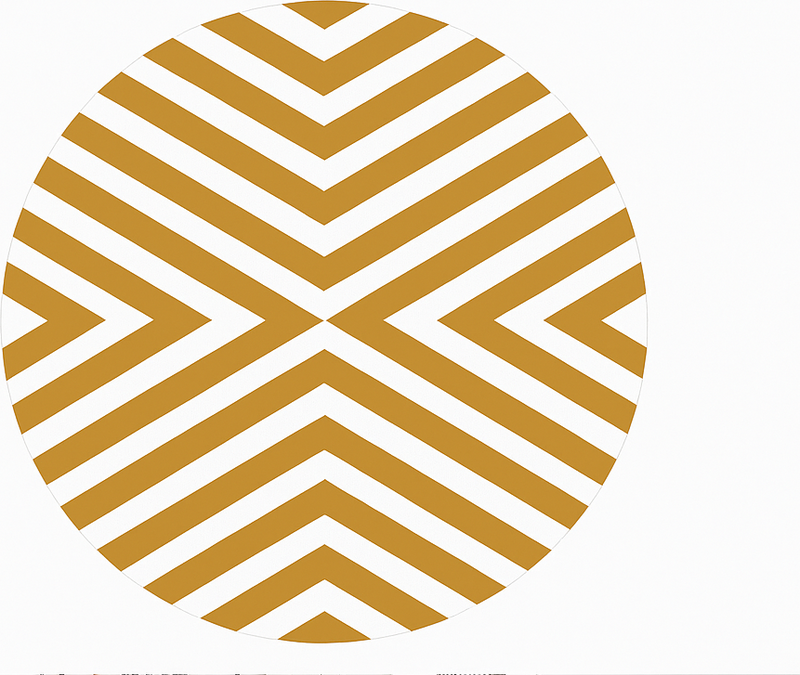 Mustármintás chevron vinil szőnyeg étkező - TenStickers