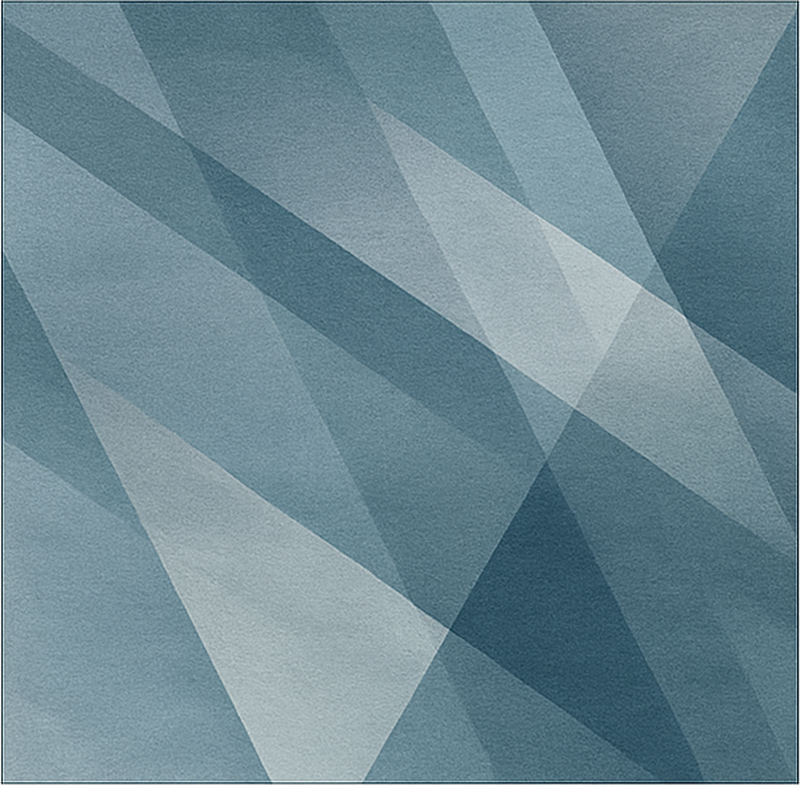 Absztrakt geometrikus színátmenet vinil szőnyeg étkező - TenStickers