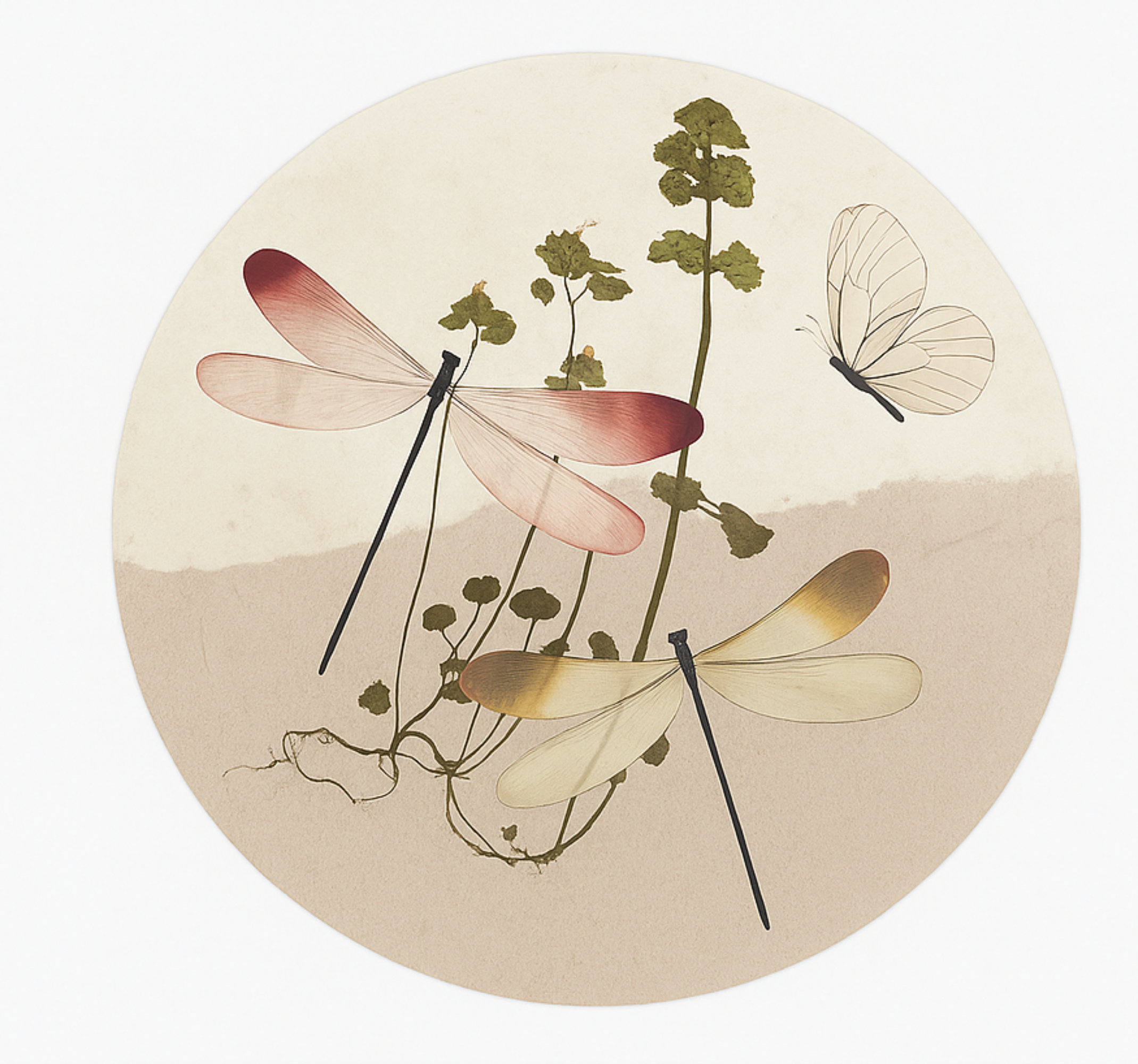 Préselt természet kollázs vinil szőnyeg étkező - TenStickers