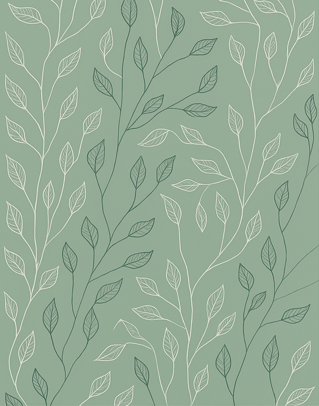 Tiszta botanikai réteg vinil szőnyeg étkező - TenStickers