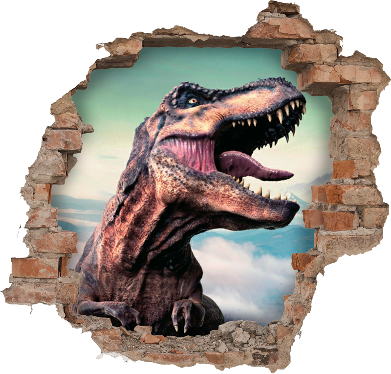 Vinil szőnyeg állat - valódi 3d t-rex - TenStickers