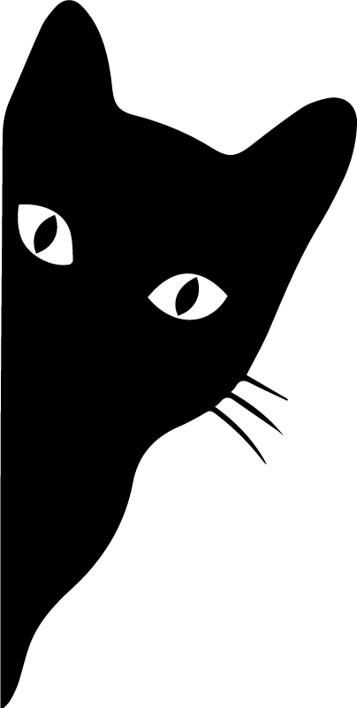 Bámuló macska vinil szőnyeg állat - TenStickers