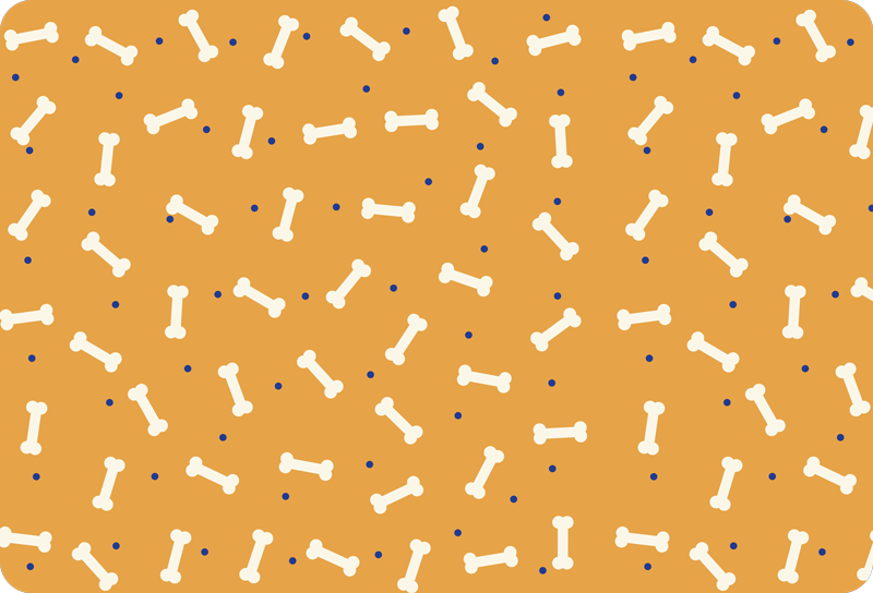 Narancs csont minta vinil szőnyeg állat - TenStickers