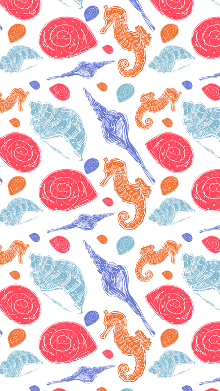 Tengeri csempe vinil szőnyeg állat - TenStickers