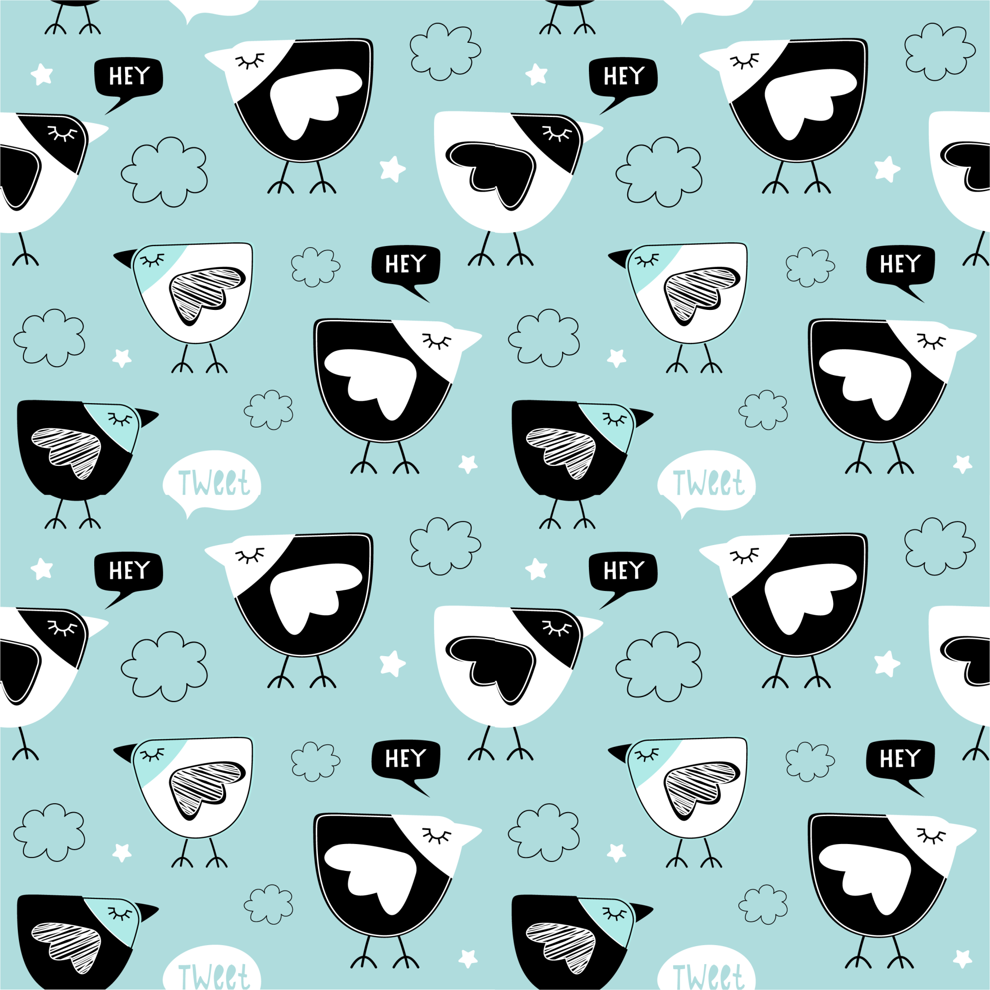 Fekete tyúk mintás vinil szőnyeg állat - TenStickers